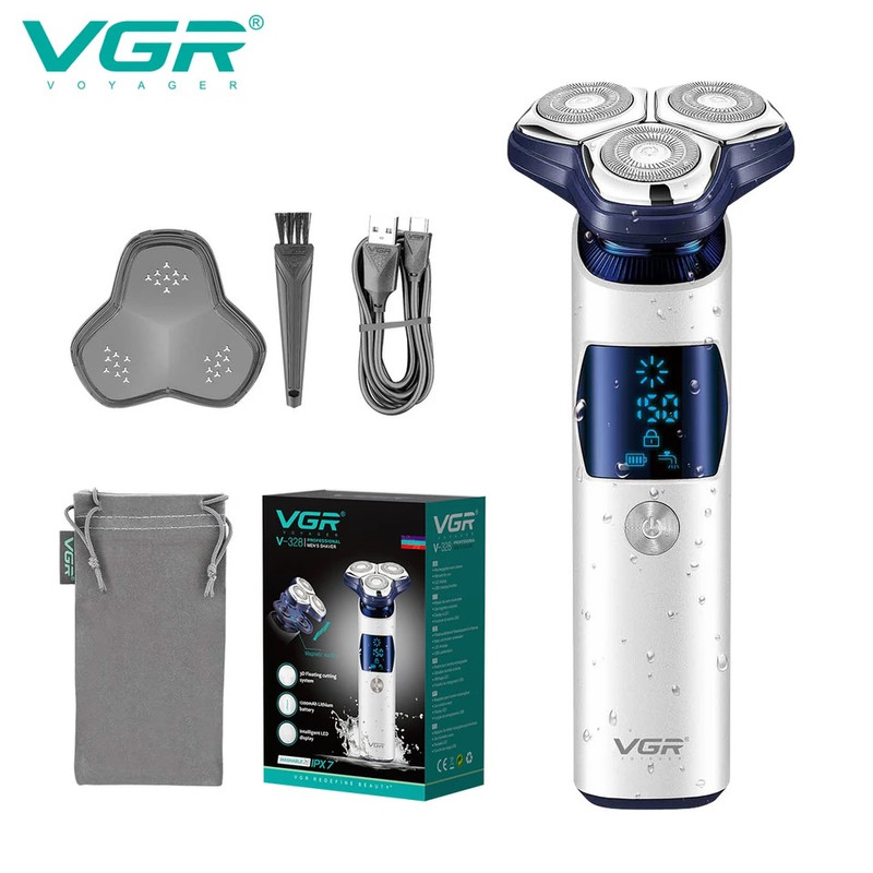 خرید آنلاین ریش تراش سه تیغ وی جی آر مدل V-328