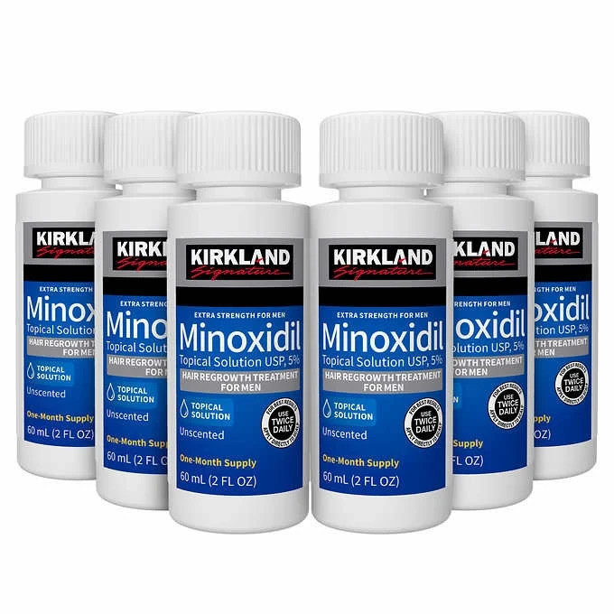 محلول ماینوکسیدل رشد مجدد موی 5 درصد Kirkland Minoxidil کرکلند (6 عددی)